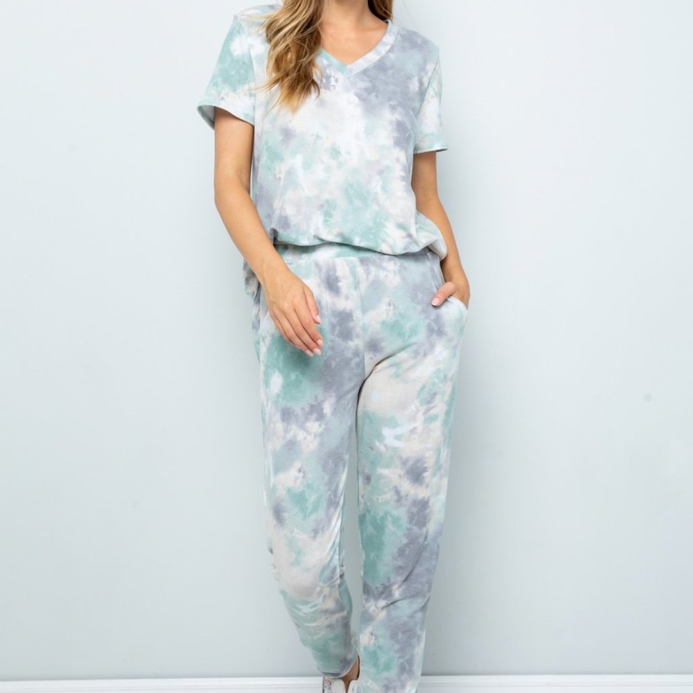 Plus Tie-Dye SS Top & Pants Set (UNWORN/NO TAGS)
